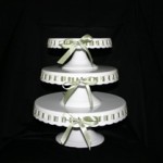 Cupcake Tower w/Colored Ribbons $12.00