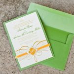 19-Green & Gold Wedding Invitation 19-Green & Gold Wedding Invitation