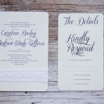 Ivory Lace Wedding Invitations