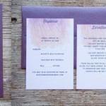 Watercolor Wedding Invitations, Purple Wedding Invitations