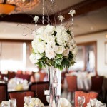 18-Wedding, Park City Club, White Centerpiece