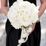 5-White Bouquet, Black & White Wedding