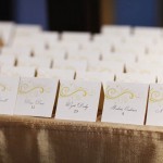 14-Brown and Gold Escort Cards