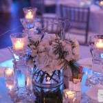 19-Winter Wedding, White Flower Centerpiece