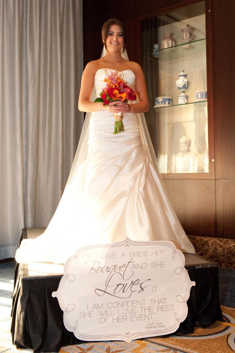 18 Bride with Sign