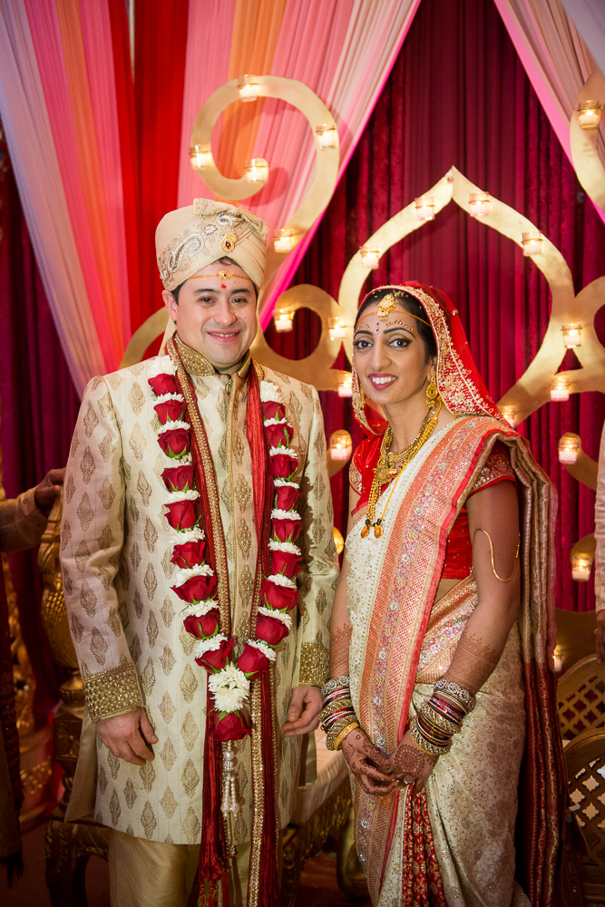 29 Red Magenta Gold Mandap Indian Wedding