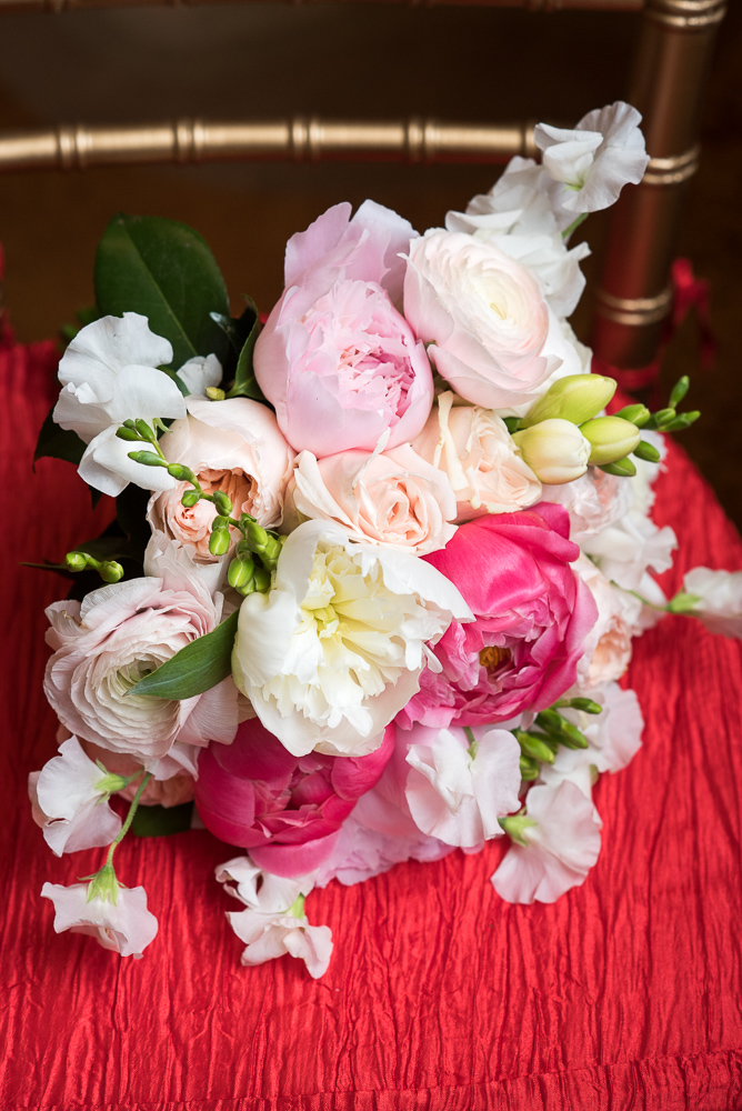 66 Pink Coral White Bouquet