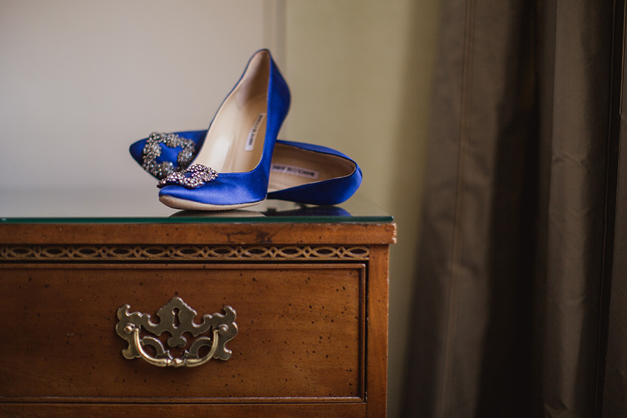 4 Blue Manolo Blahnik Wedding Shoes