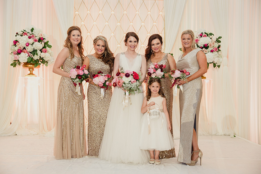 ivory gold bridesmaid dresses