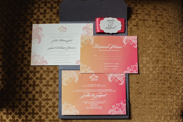1-Ombre Wedding Invitation