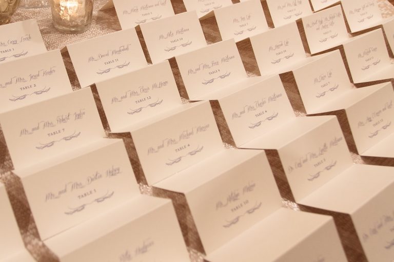 28-Navy & Ivory Escort Cards