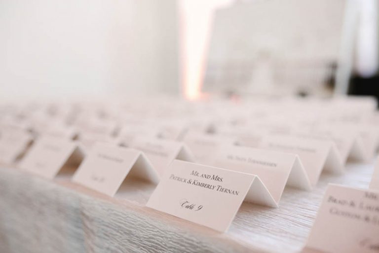 32A-Black & White Escort Cards