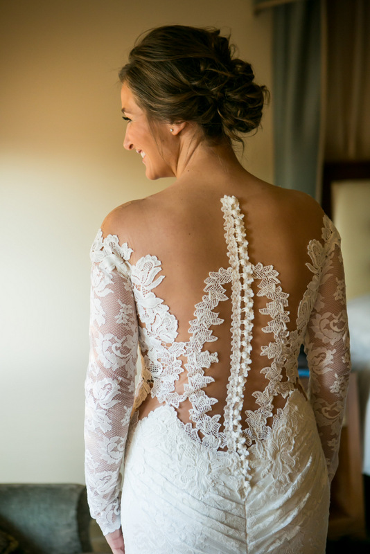9 Lace back wedding gown