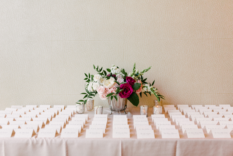 25 Fuchsia White Wedding