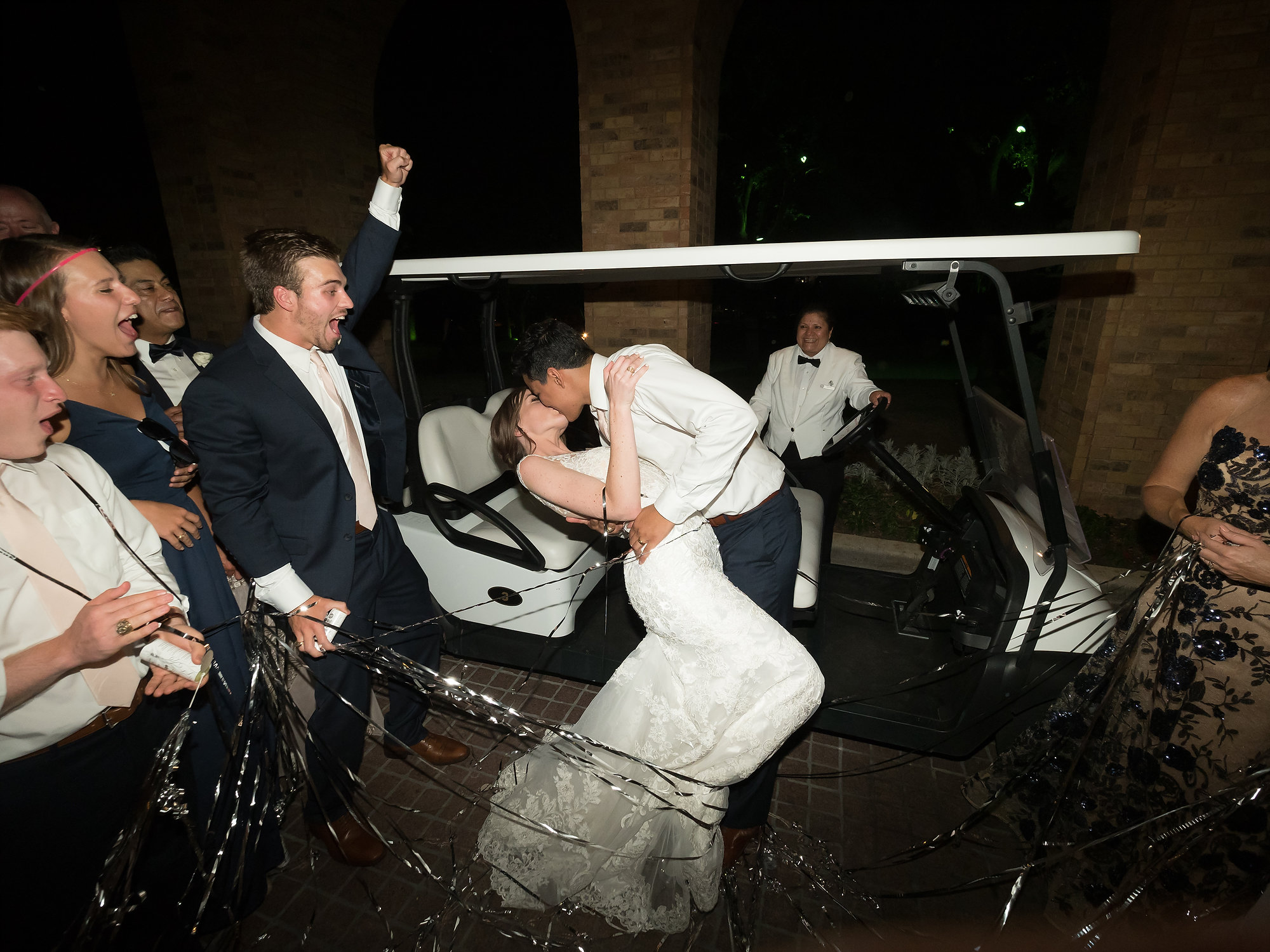 74 Four Seasons Dallas Wedding Golf Cart Send Off