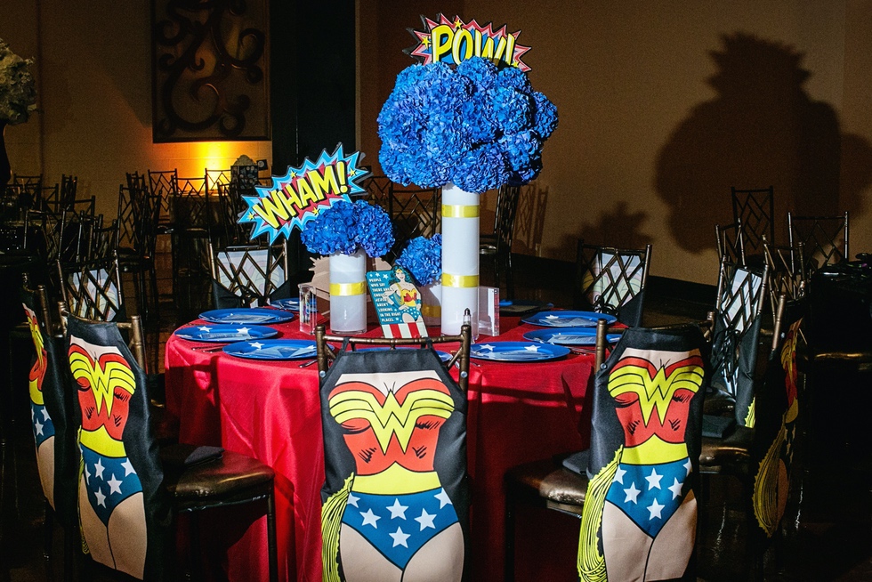 12 Wonder Woman Tablescape Superhero Gala
