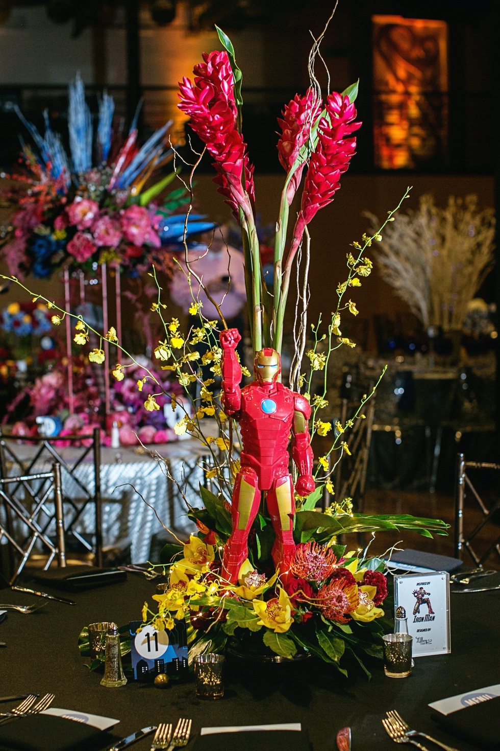 20 Iron Man Centerpiece Superhero Gala