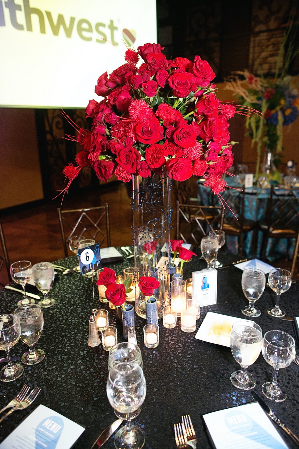 31 Red Rose Centerpiece