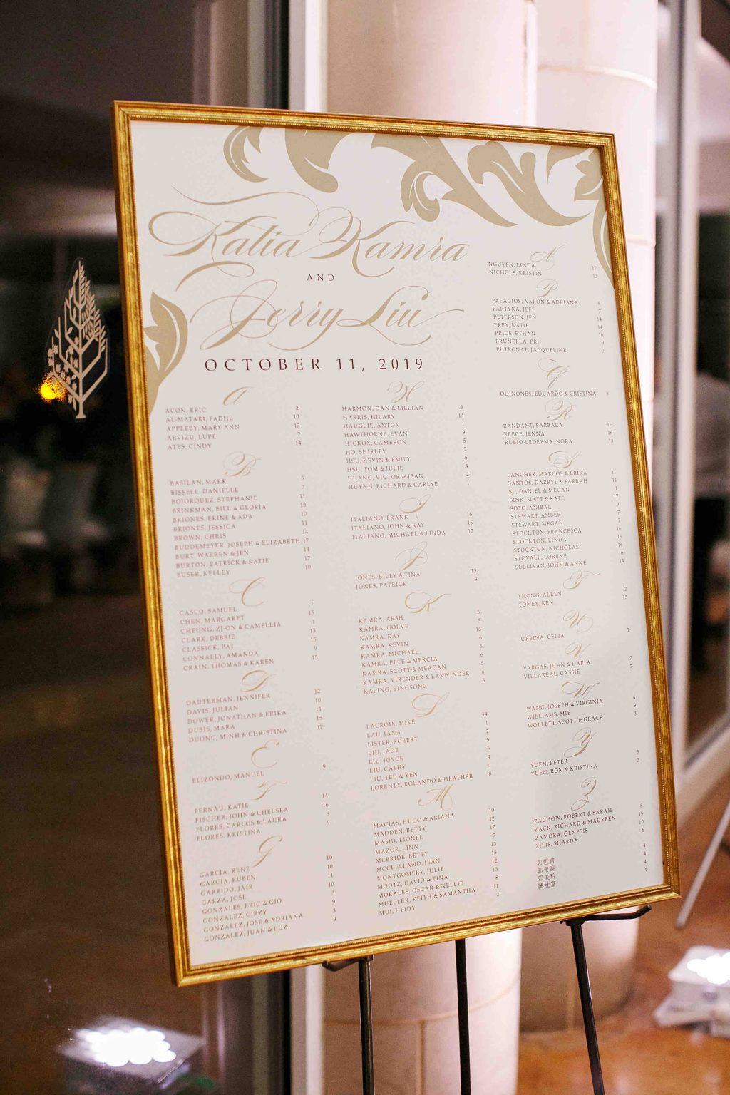 50 Gold White Table Assignment Poster scaled