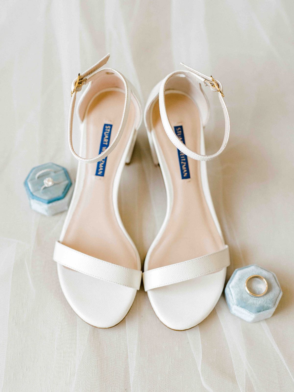 1 Bridal Shoes Blue Ring Box