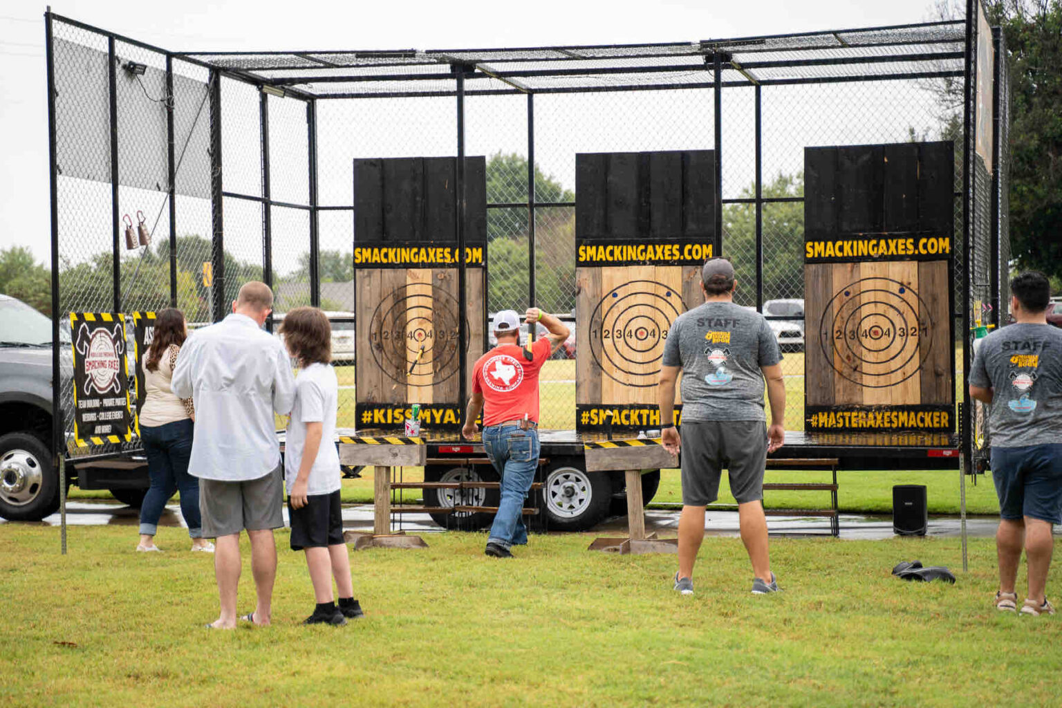 21 Corporate Family Picnic Mobile Axe Throwing