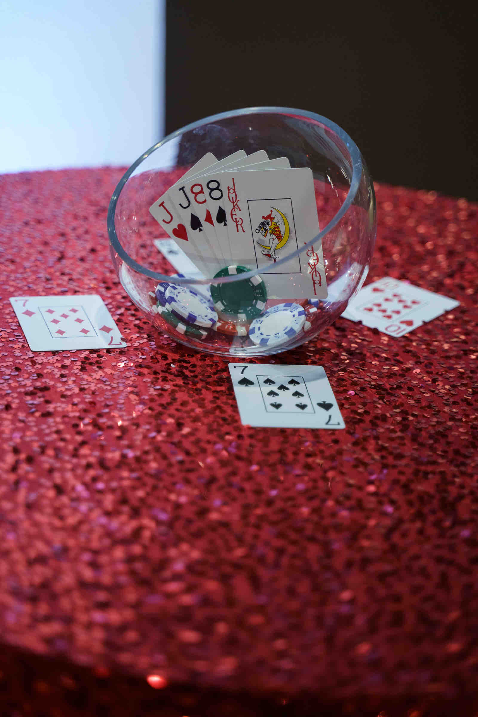 6 Casino Party Centerpiece